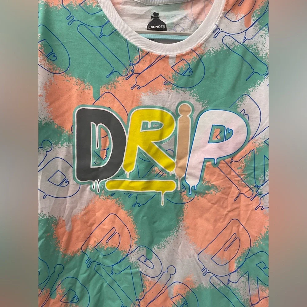 Vibrant Kids Drip Graphic Tee - Multicolor - Picture 3 of 4